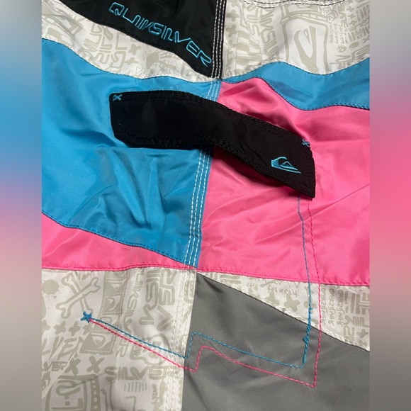 Quicksilver Board Shorts Cotton Candy Surf Swim Trunks Size 36 Medium - Picture 5 of 12